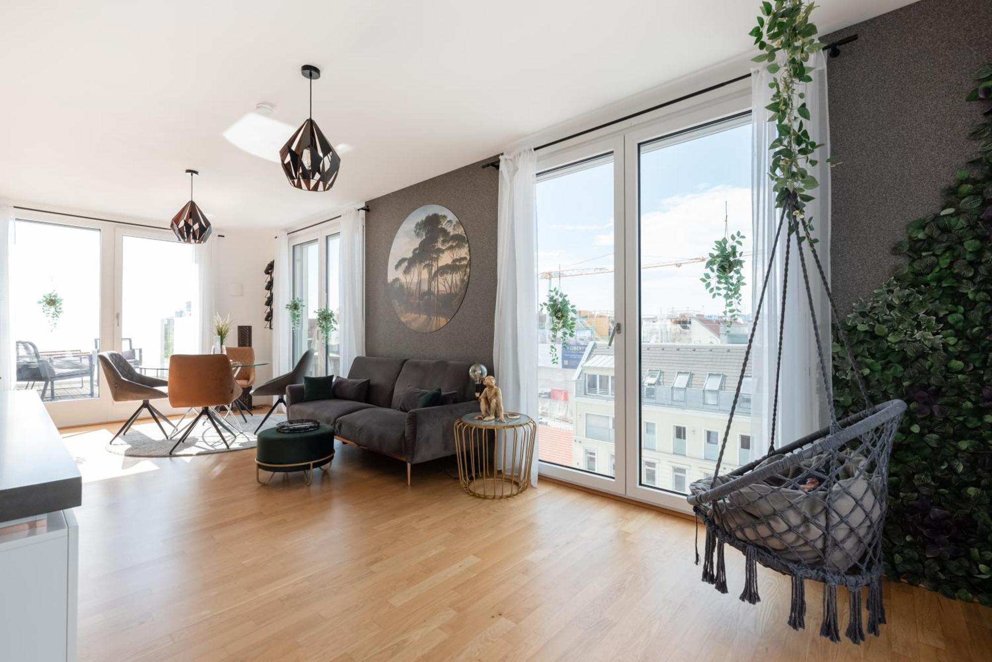 Apartment mit traumhafter Dachterrasse&Weitblick Wien Exterior foto